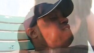 Bushy african teens's twat gets screwed by ebony stud inside cap