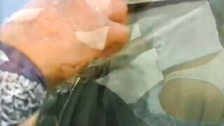 Black bitch offer bj and gets her booty plowed by stud