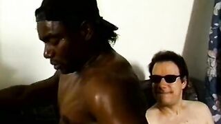 Huge amazing cunt with mouth screwed by big african dicks