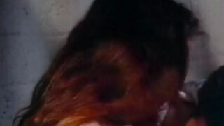 hot dark hair gets her cunt licked before doggy style action
