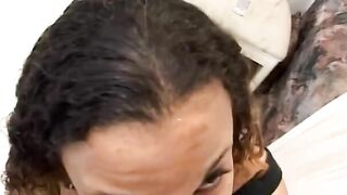 African bitch with juicy lips hardcore fucking a ebony dick