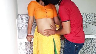 Into the kitchen, I had sex with my Devar inside doggy style