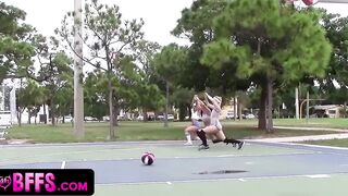 BFFS - Basketball Team Fucks Their Vulgar Trainer