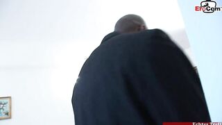 Anal sex with a slender blonde bimbo inside nylons and a bbc