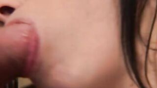 Amateur thot on gang-bang casting