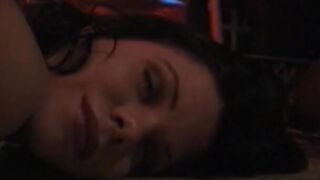 Big Boobed red haired dominates curvy dark haired then smacks her butt