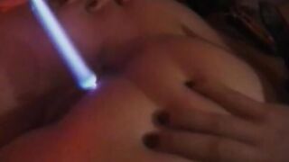 Big Boobed red haired dominates curvy dark haired then smacks her butt