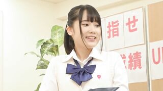 https://bit.ly/3mvVbPU　"Don't look ... pissing drips ..." A bimbos inside uniform who can't stand the satisfaction of incontinence inside a Japanese style WC and is filled with diuretics and aphrodisiacs by a metamorphosis instructor.[Part 4]