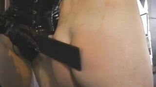 Sub gets her nipples clipped and licked by GF