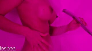Lesbea Huge breasts Czech Hot Sofia Lee and Bombshell blonde Sasha romantic lesbo sex finger bang orgasms into panties