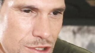 African dark hair is seducing bro for drilling on pool table
