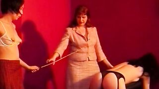 Beauitiful girls are being bent over and whipped stunning