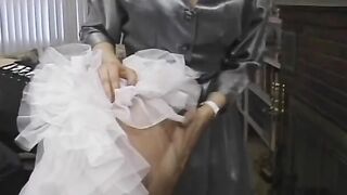 Chambermaid with huge titties is put to serve and lick by tough