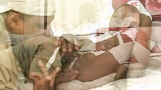 Freaky chocolate skin nurse heals patient's penis with mouth