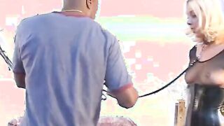 Killing blonde sluts enjoying large african cock into her holes