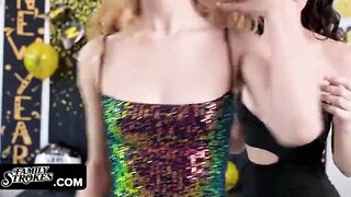 2 Beauty Girls Invite Their Stepdad For New Years Party