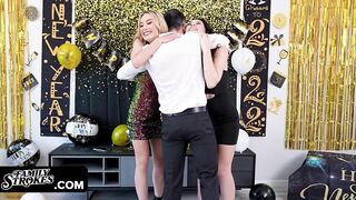 2 Beauty Girls Invite Their Stepdad For New Years Party