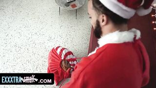 Exxxtra Tiny - Cutie Slim bimbos Into Costume Surprises Santa