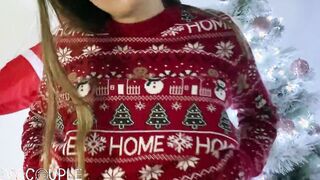 I made Him cum on my ugly Christmas sweater