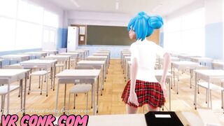 VR Conk Cartoon pov Adventure With Adorable Schoolgirl Yoko