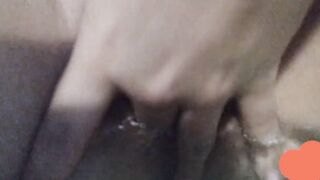 taking a bath tub close-up