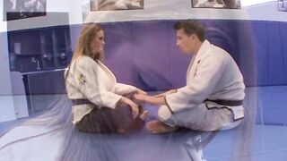Megan Fenox has a very unique karate lesson