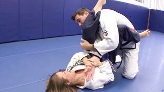 Megan Fenox has a very unique karate lesson
