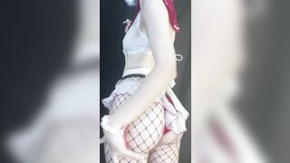 Young Animated Treasure decided to undress on camera