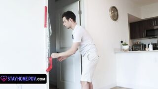 Huge Butt Latin Stepsister Licks Whipped Cream Out Of My Dick