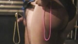 Freaky chinese domina uses electricity and whips on slave white beauty
