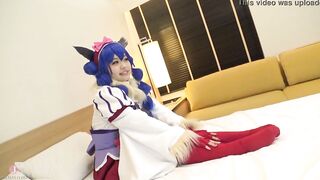 【Hentai Cosplay】Sex with a adorable blue haired cosplayer. Soaking soak with a lot of squirting. - Intro
