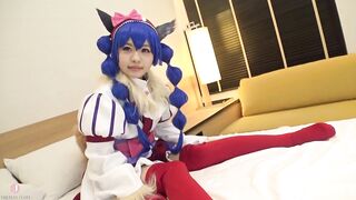 【Hentai Cosplay】Sex with a adorable blue haired cosplayer. Soaking soak with a lot of squirting. - Intro
