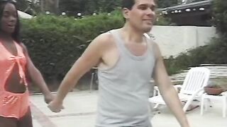 Beauty black hooker with tiny breasts spreads legs for cock
