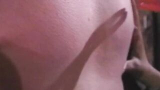 oriental BONDAGE gf clamps hooded and collared sub guy's