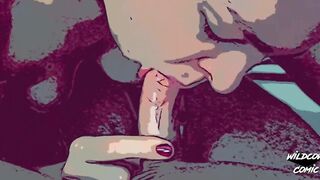 4k Christmasmorning comic fellatio from my german blond sluts