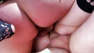 Vladana has anal sex into 3 way and double penetration