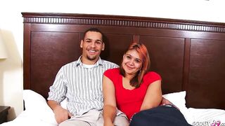 Real Hispanic Lovers with Curvy Red Head 19 Yo First Time Porn