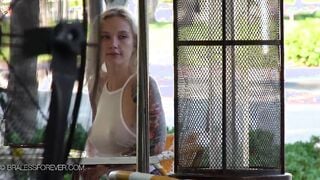 Teenie Braless Voyeur Sheer Top