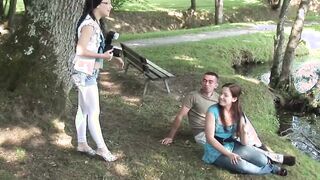Milf step MILF Dark Hair 19 Yo Gets Boned By Rough Penis