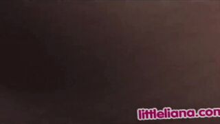 Little Liana with natural boobs and Vagina filmed herself