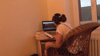 Dark Hair This 19 yo's homemade anal course #3