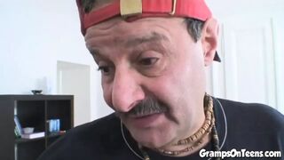 Cutie Blonde Women with delicious vagina Boned rough by Older Man