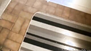 Fresh pussied teenie fucks her mans penis
