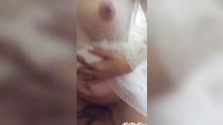 Nude bride inside a wedding dress HotFoxyDarya