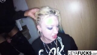 Hooker gets off the snowy streets by anally Relaxing her pimp