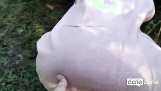 Petite GF pounded into the bosom of nature