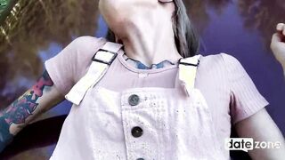 Petite GF pounded into the bosom of nature