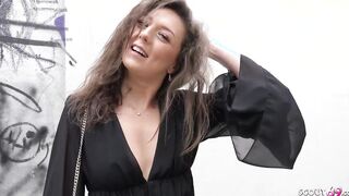 GERMAN SCOUT - PETITE BUSHY COLLEGE WOMEN ISABELLA PICKUP AND BONED AT STREET CASTING