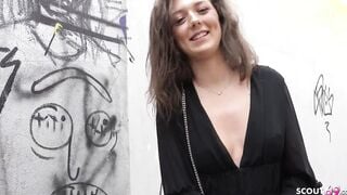 GERMAN SCOUT - PETITE BUSHY COLLEGE WOMEN ISABELLA PICKUP AND BONED AT STREET CASTING