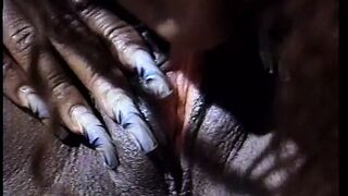 Ebony lesbians are hiding 1's naked bodies inside the tank cut